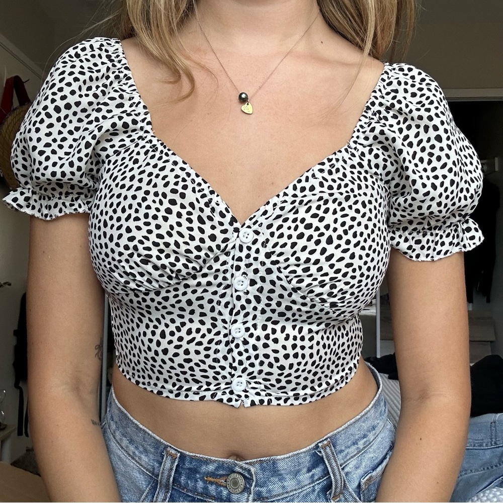 Leopard Print Crop Top